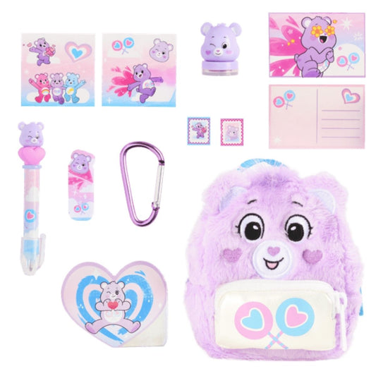 Real Littles™ Care Bears 3.5" Inch Micro Collectible Backpack with 6 Surprise Inside!, Share Bear