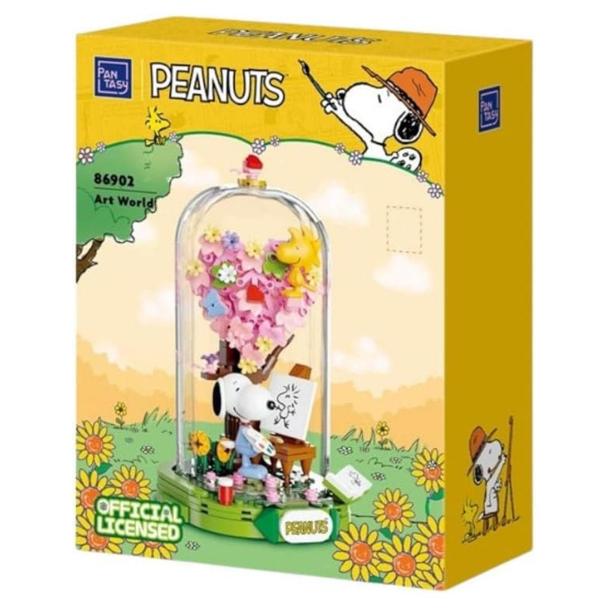 Pantasy Peanuts Snoopy Fantasia Series: Art World Building Block Set – 269 Piece Collectible Display