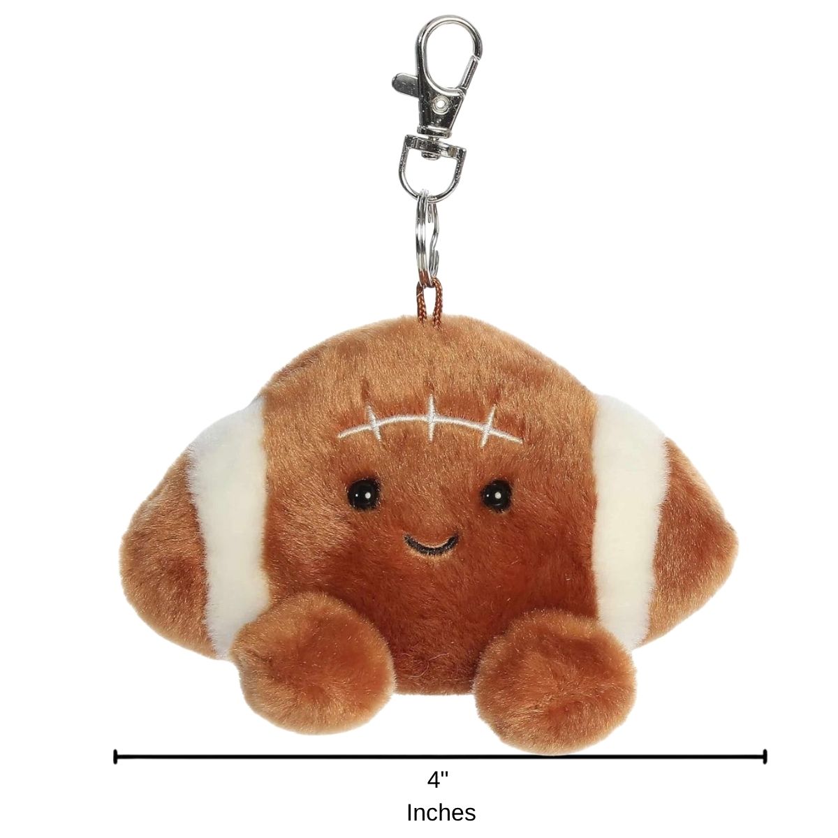 Aurora Palm Pals Tackle Football Clip-On 4-Inch Stuffed Animal Plush