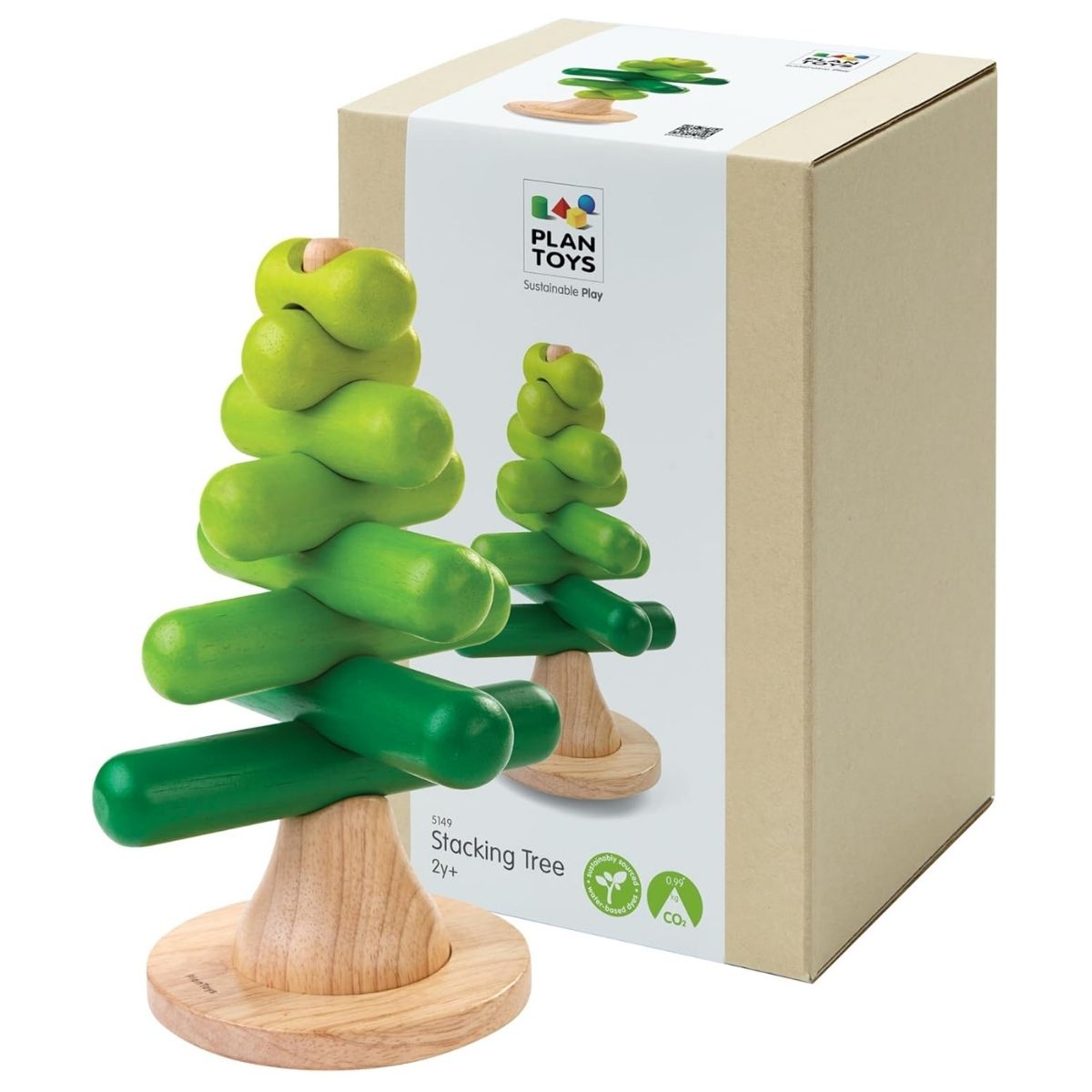 PlanToys® 9 Piece Wooden Stacking Tree