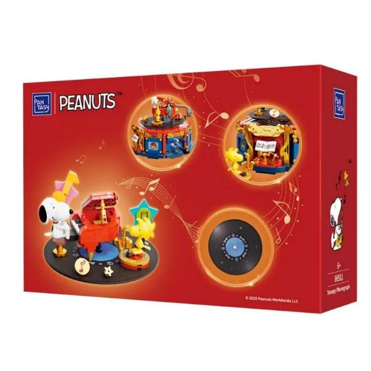 Pantasy Peanuts Snoopy Phonograph #86911 Building Block Set – 806 Piece Collector Kit