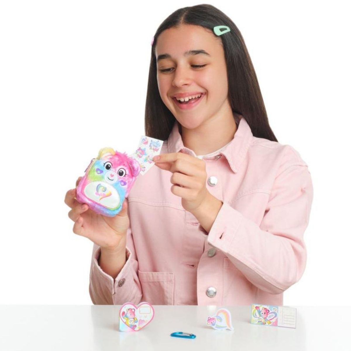 Real Littles™ Care Bears 3.5" Inch Micro Collectible Backpack with 6 Surprise Inside!, Cheer Bear