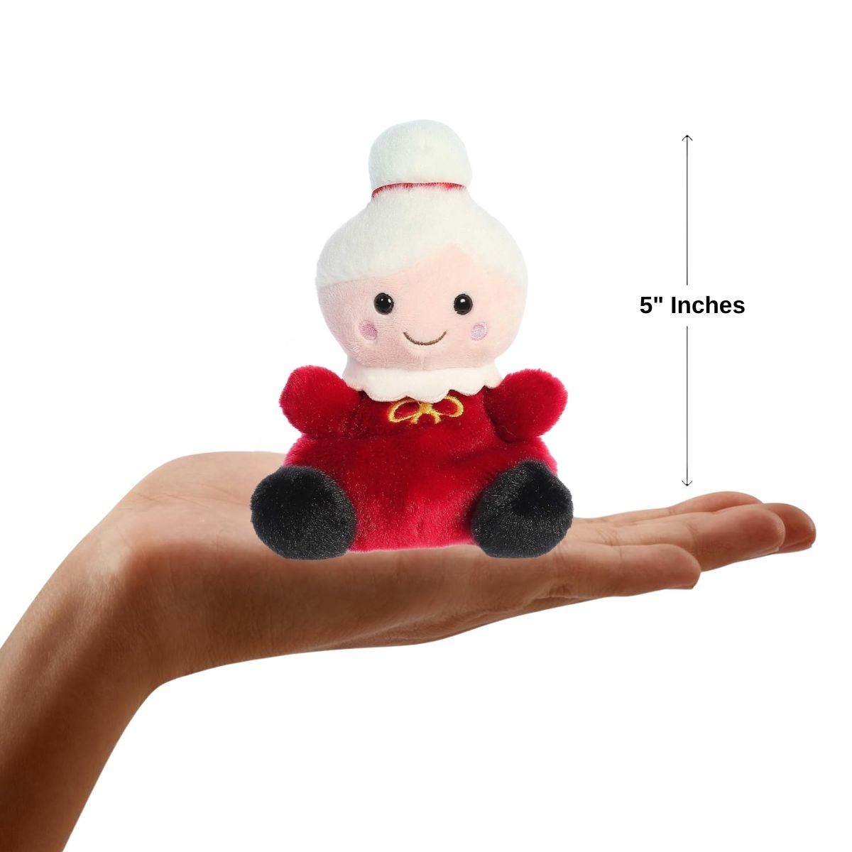 Aurora® Palm Pals™ Mrs. Claus™ 5 Inch Stuffed Animal Toy #1-117 Seasonal