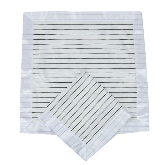 Pencil Stripe 100% Natural Bamboo Muslin Security Blankie