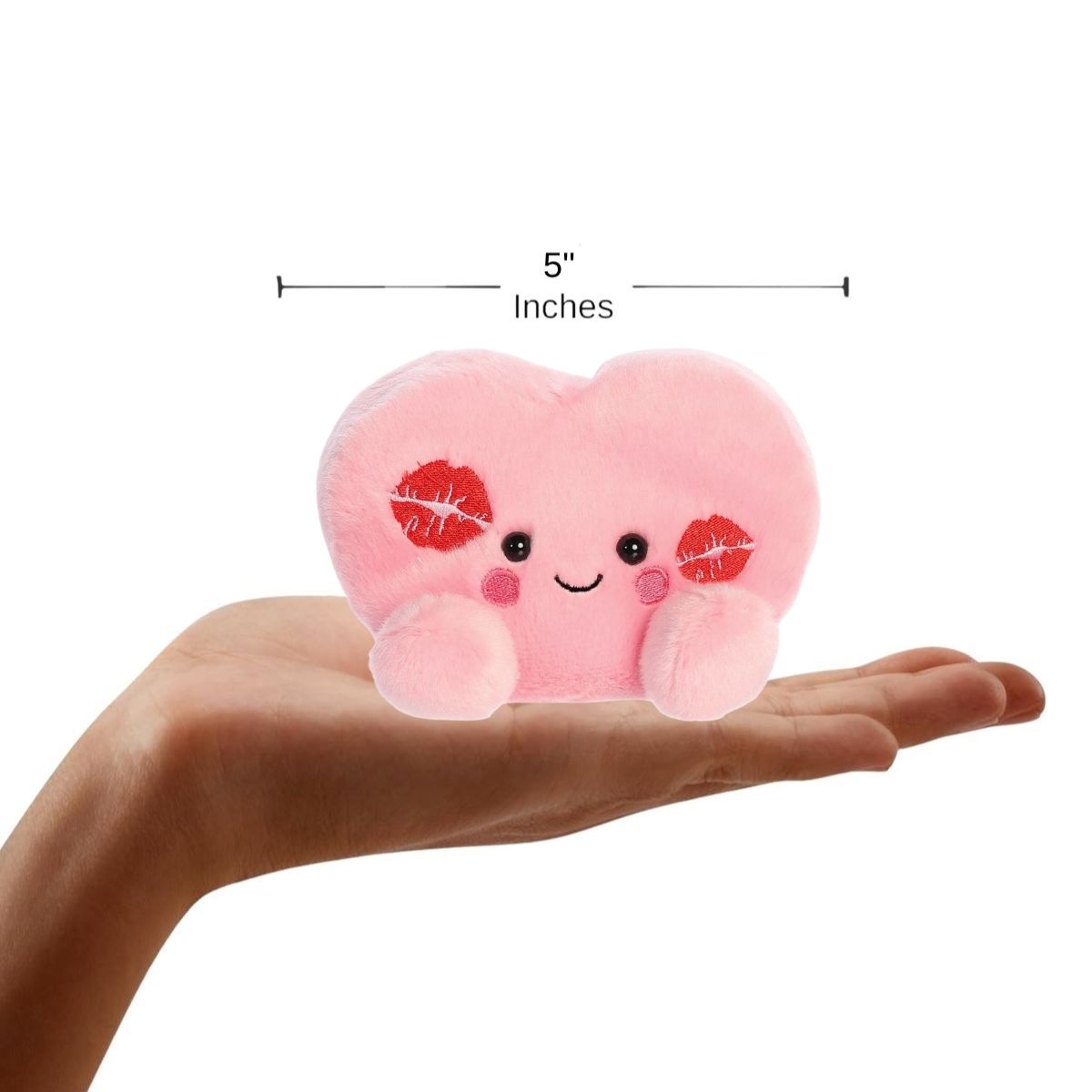 Aurora® Palm Pals™ Kingsley Kisses Heart™ 5 Inch Stuffed Animal Toy #1-289 Seasonal