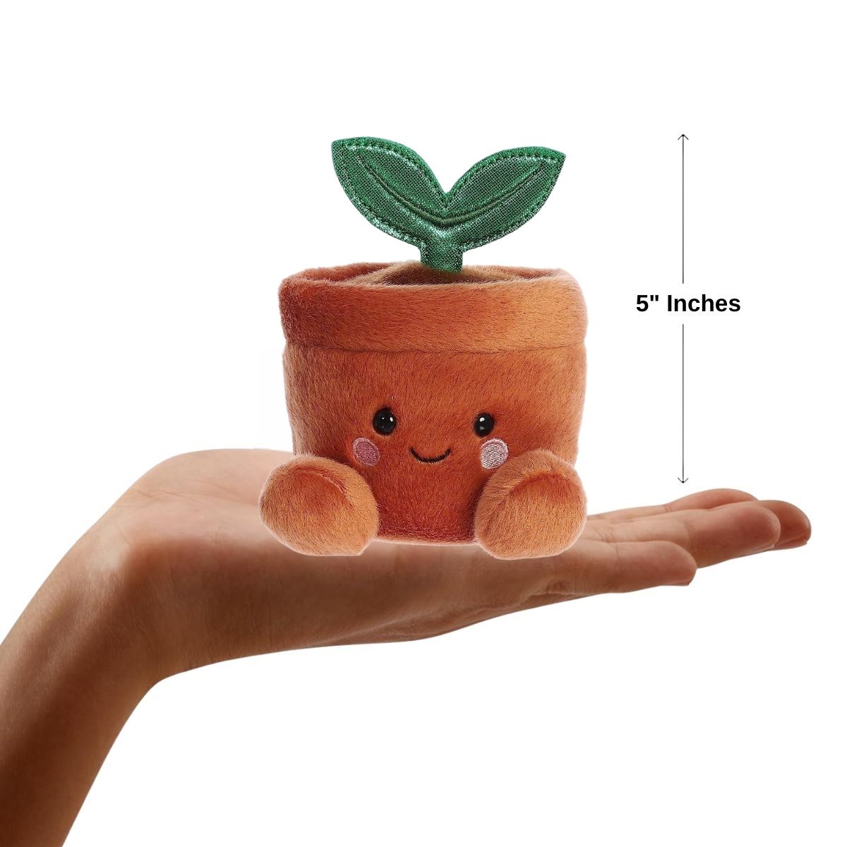 Aurora® Palm Pals™ Botanical Duo 5" Inch Plush Set, Terra Potted Plant & Gigi Succulent