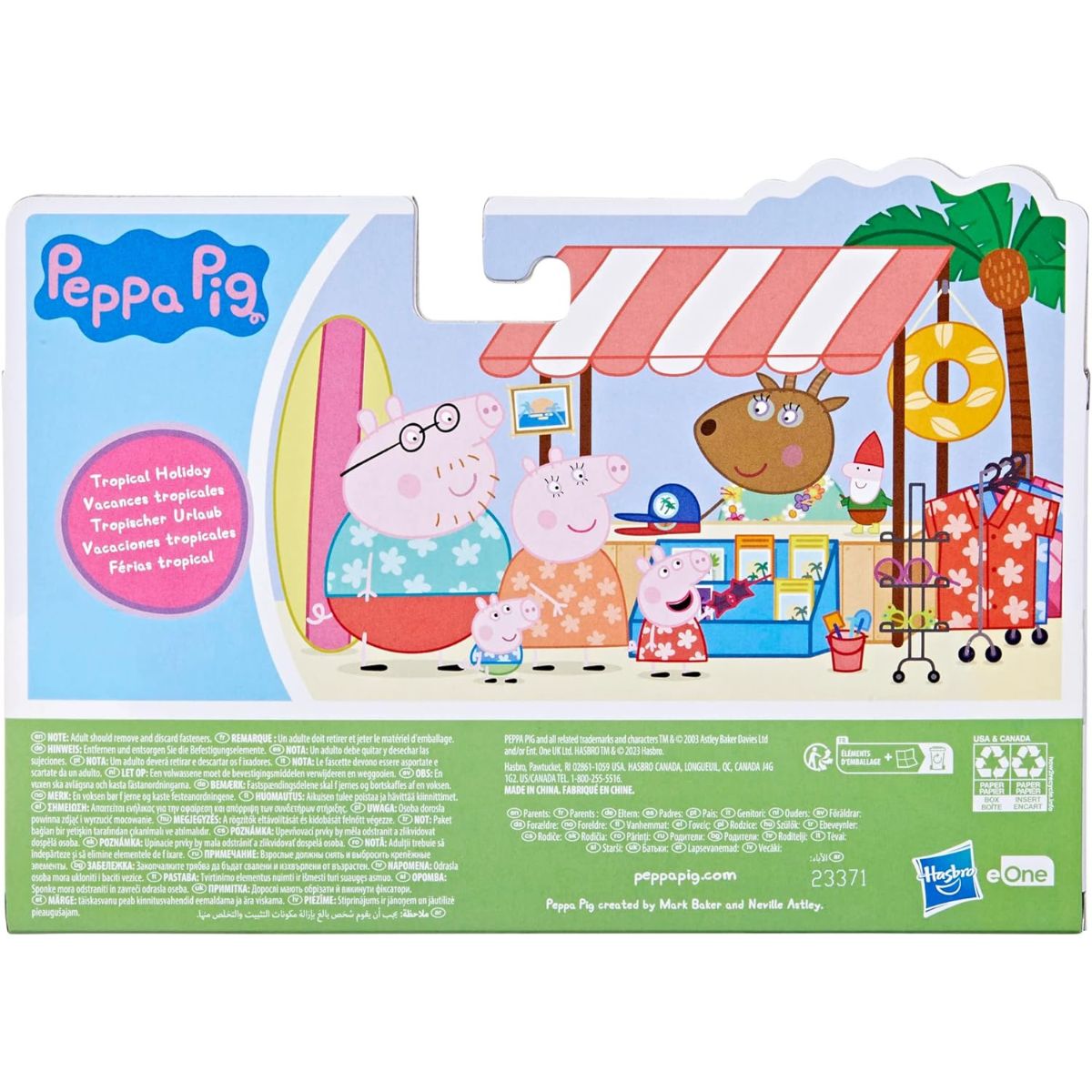 Peppa Pig Peppa's Family Holiday Figure 4-Pack Toy