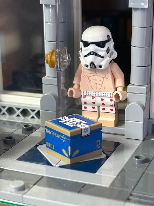 Custom Print BrickMart Package 2x2 Brick Shipping Box