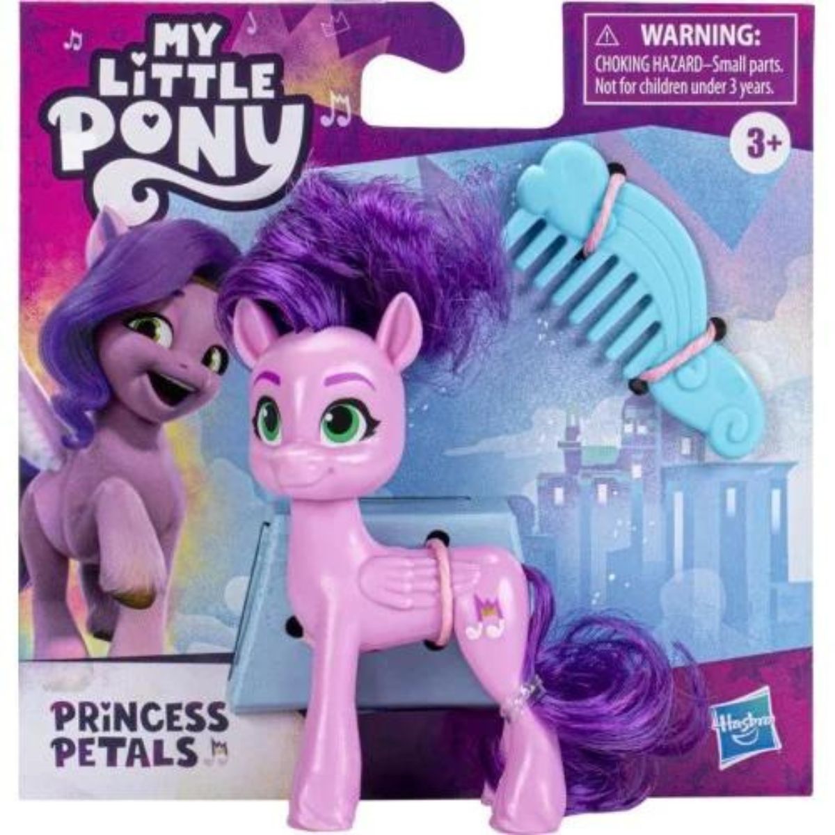 My Little Pony: A New Generation 3" Inch Mini Pony Friends Toy Figure, Princess Petals