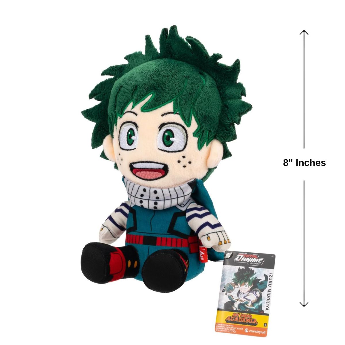 Total Anime 8" Inch Stuffed Plush Toy, My Hero Academia Izuku Midoriya