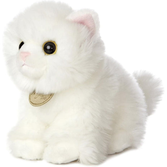 Aurora® Miyoni® Tots Angora White Kitten 7" Inch Stuffed Animal Cat