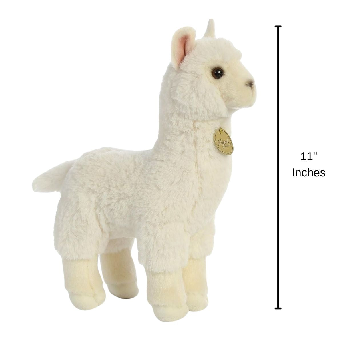 Aurora® Miyoni® White Alpaca 11" Inch Stuffed Animal Toy