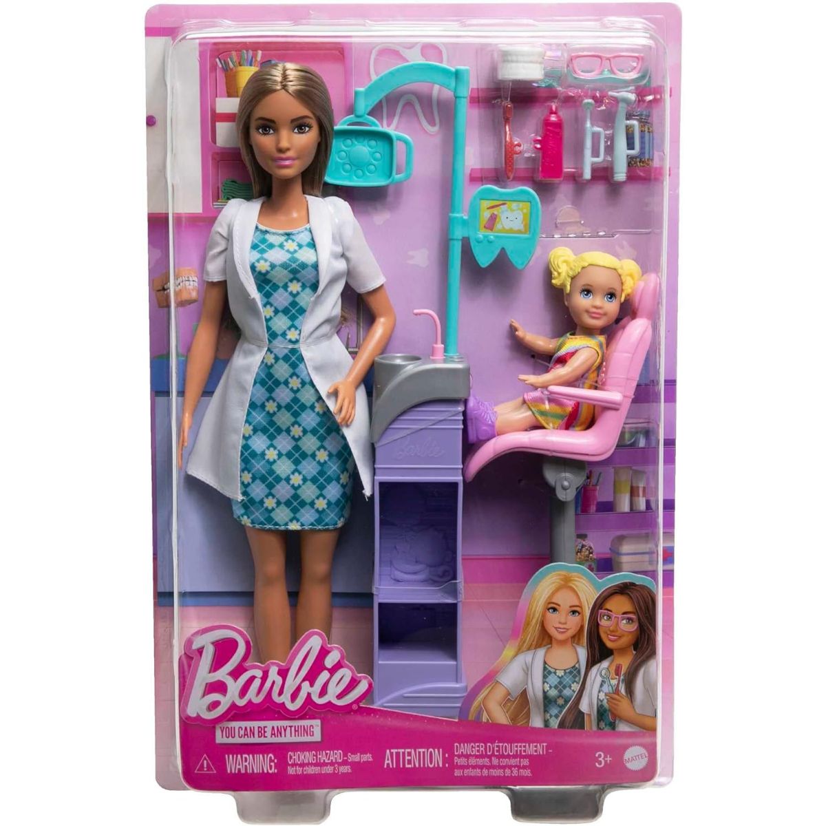 Barbie You Can Be Anything, Brunette Dentist Playset