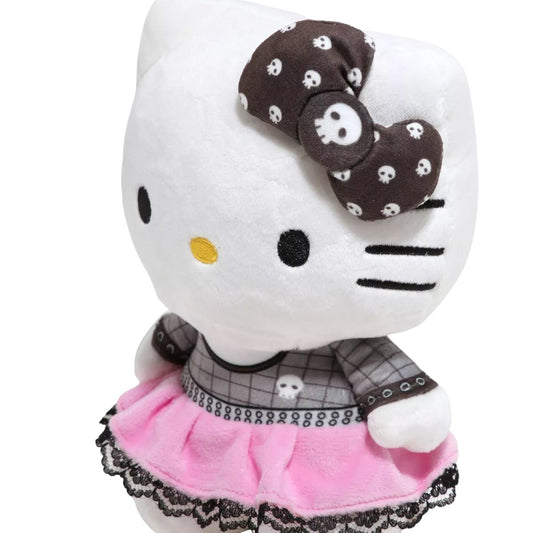 Hello Kitty® and Friends 8" Inch Hello Kitty Gray Bow Punk Plush Toy, Series 2