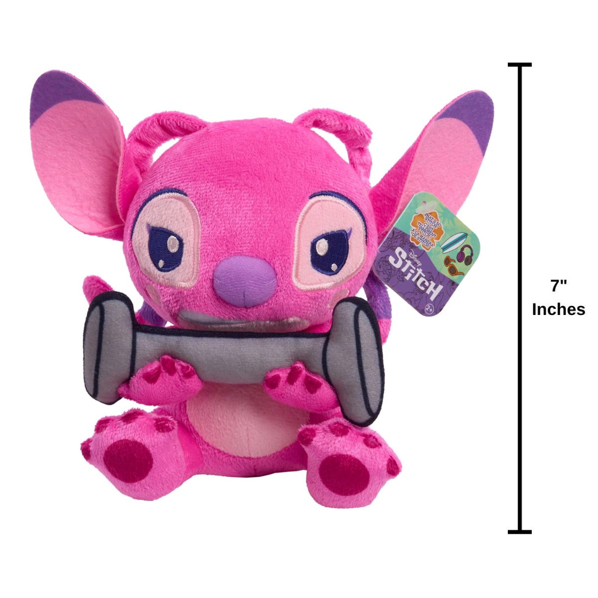 Just Play Disney Stitch That’s So Stich 7" Inch Angel Barbell Plush