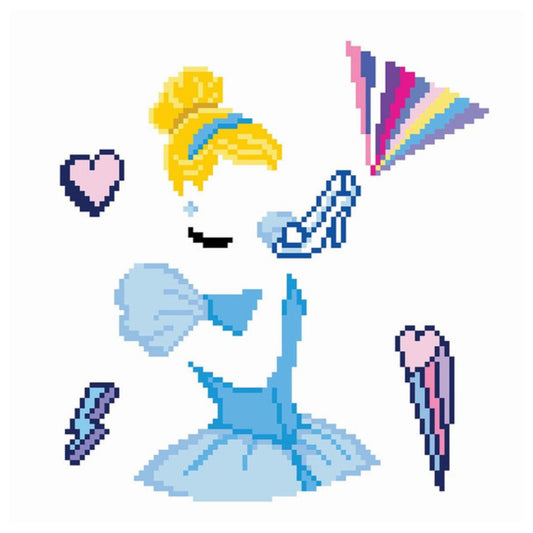 DIAMOND DOTZ, DOTZ Box Disney Cinderella POW-ER Diamond Art Painting Kit 11" X 11"
