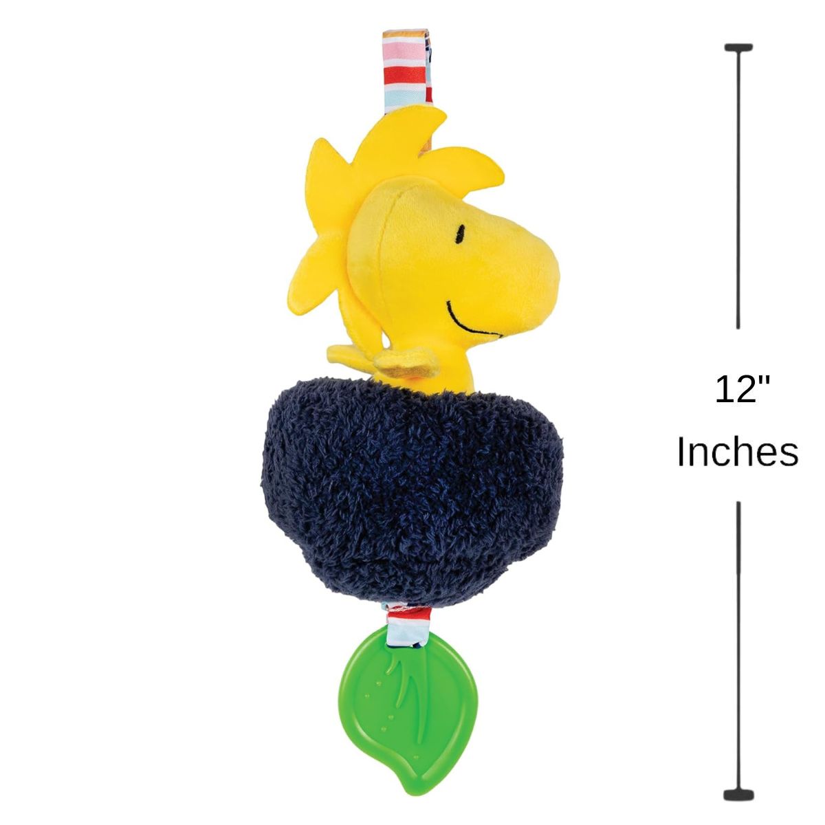 Peanuts Woodstock 12 Inch On-the-Go Pulldown Soft Activity Teether Toy