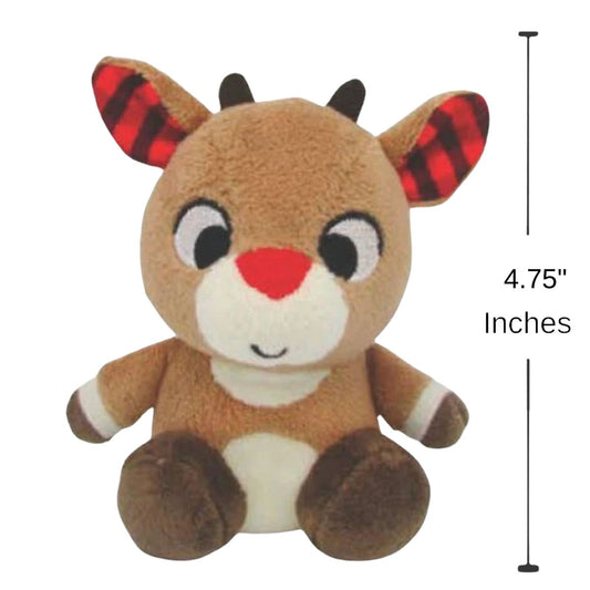 Rudolph the Red-Nosed Reindeer 4.75" Inch Mini Jingler Rudolph Stuffed Animal Plush Toy