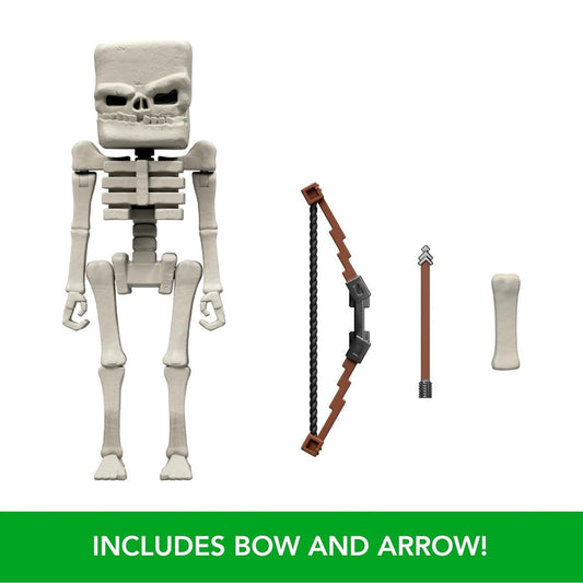 Mattel A Minecraft Movie 4" Inch Skeleton Action Figure & Accessories