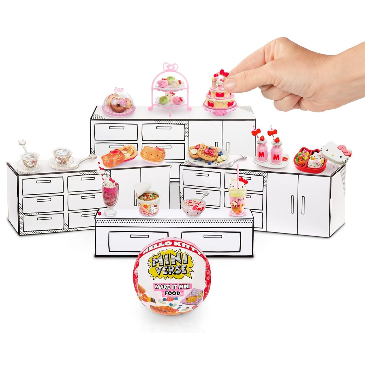 MGA's Miniverse Make It Mini Food Sanrio Hello Kitty Mini Collectibles Toy, Ages 8+