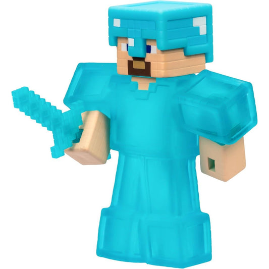 Heroes of Goo Jit Zu™ Minecraft Action Figure, Steve with Diamond Armor & Sword