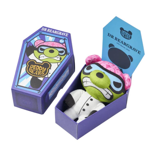 Deddy Bears Coffin 5" Inch Stuffed Animal Plush Toy Series 3, Dr Beargrave