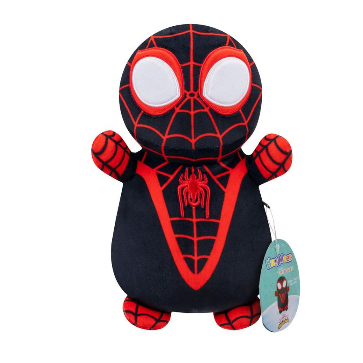 Squishmallows Hugmees Marvel Spidey and His Amazing Friends 10" inch Stuffed Toy, Miles Morales