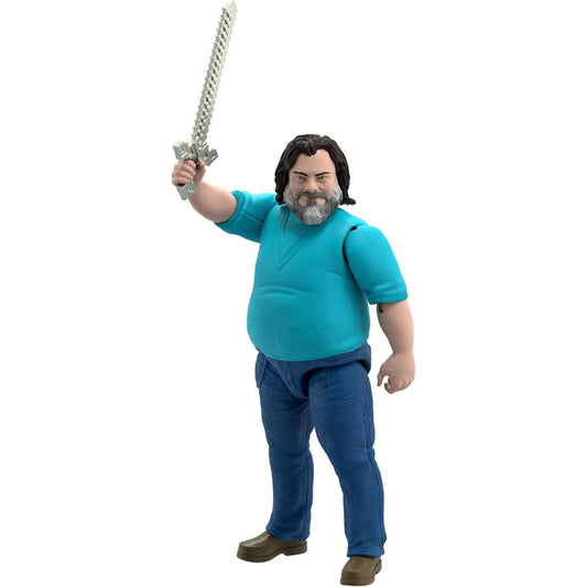 A Minecraft Movie Large-Scale 12" Inch Posable Steve Action Figure Toy