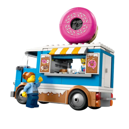 LEGO® City Donut Truck Toy Building Set 60452, 196 Pieces
