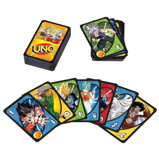 UNO Dragon Ball Z Standard Game with Special Wild Shenron's Wish Card for 2 to 10 Players