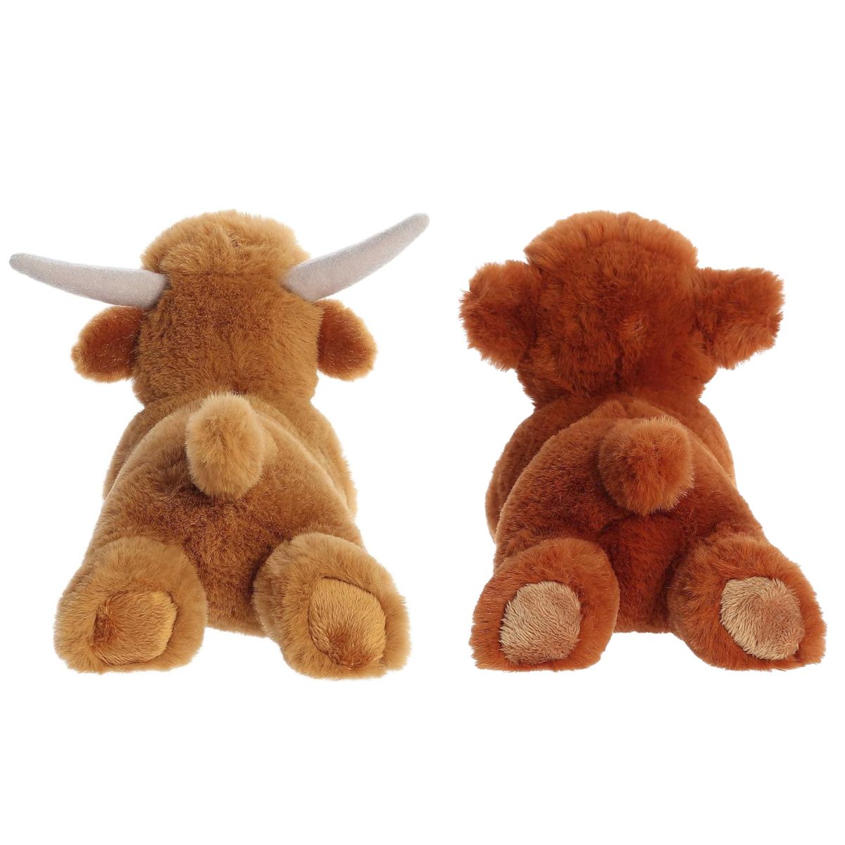 Aurora® Mini Flopsie™ Farm Duo 8" Inch Plush Set, Highland Cow & Highland Cow Calf