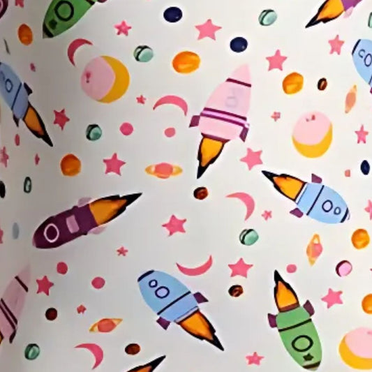 Dollie & Me Girls' "Spaced Out" Snug Fit Sleepwear Set and Matching Doll Outfit Sizes 6