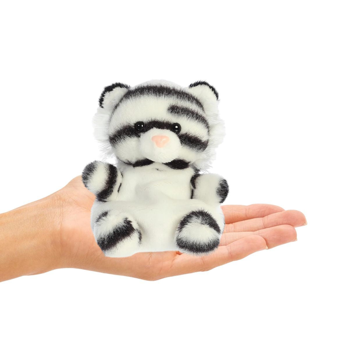 Aurora® Palm Pals™ Kira White Tiger™ 5 Inch Stuffed Animal Toy #1-136 Zoo