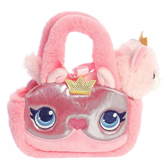 Aurora® Fancy Pals™ Glitter Princess Pink Kitty™ 8 Inch Stuffed Animal with Purse Carrier