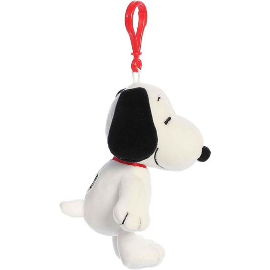 Aurora® Peanuts Snoopy 5 Inch Clip On Keychain Plush Stuffed Animal