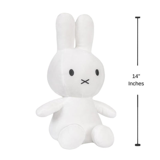 Color your World with Miffy 14" Inch All White Collectible Stuffed Animal Plush Toy