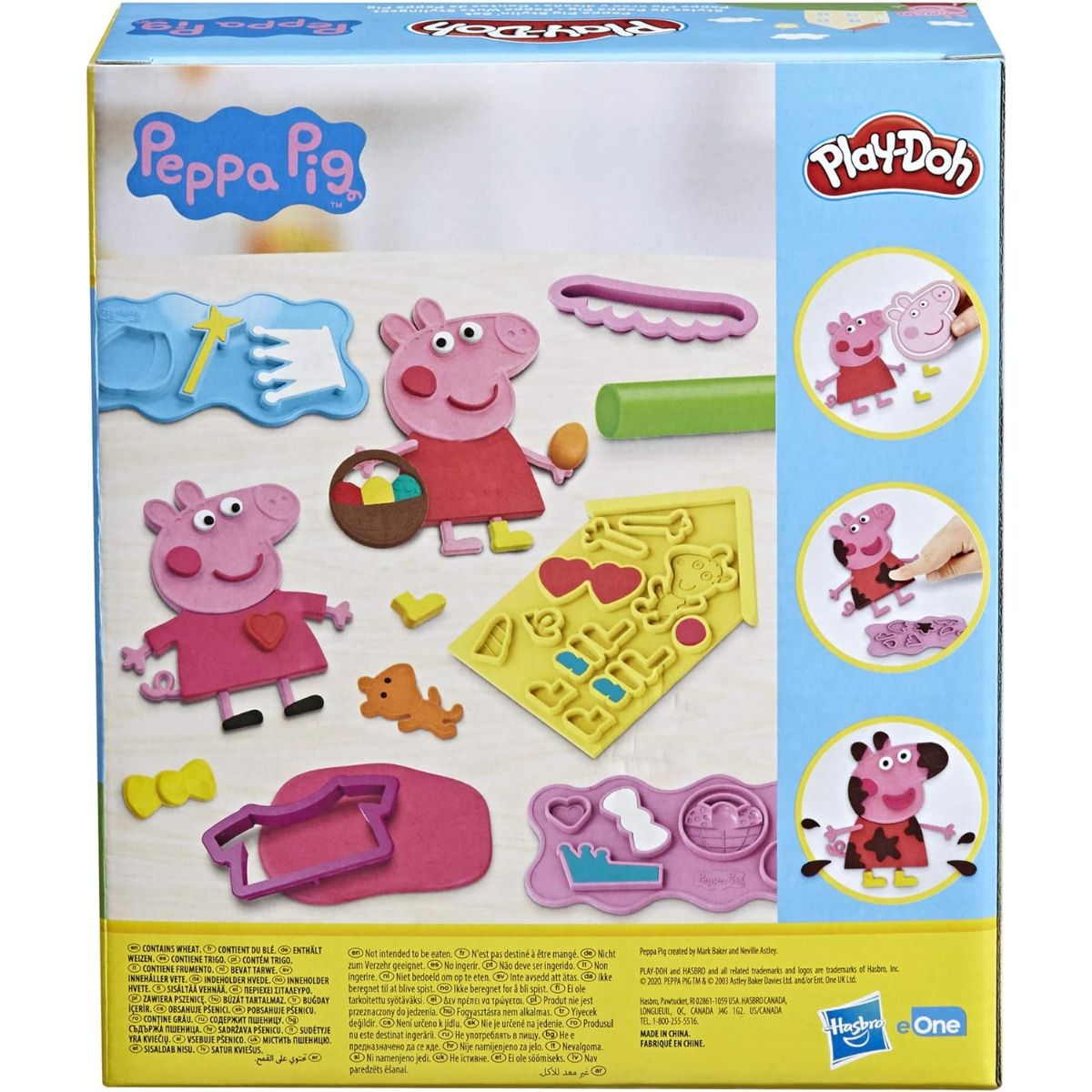 Play-Doh Peppa Pig Stylin' Set, Peppa Pig Playset with 9 Cans of Modeling Compound and 11 Accessories
