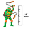 TMNT Teenage Mutant Ninja Turtles: Mutant Mayhem 4.25” Inches Michelangelo Action Figure Toy