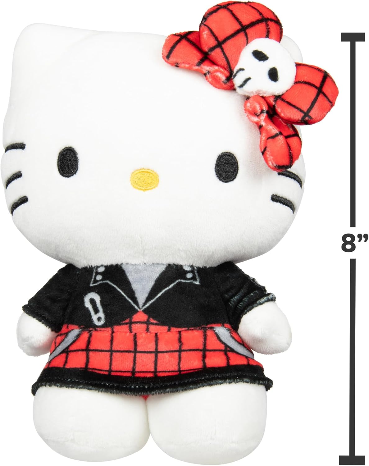 Hello Kitty® and Friends 8" Inch Hello Kitty Red Bow Punk Plush Toy, Series 2
