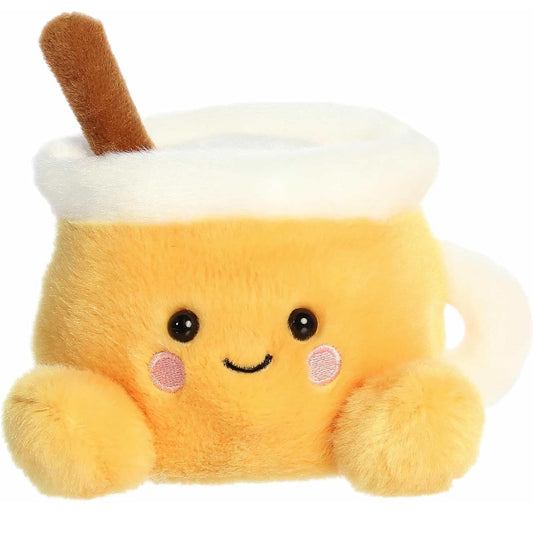 A close-up front portrait thumbnail of the Mac Apple Cider plush showcasing its sweet smiling face, pink cheeks, and brown cinnamon stick.