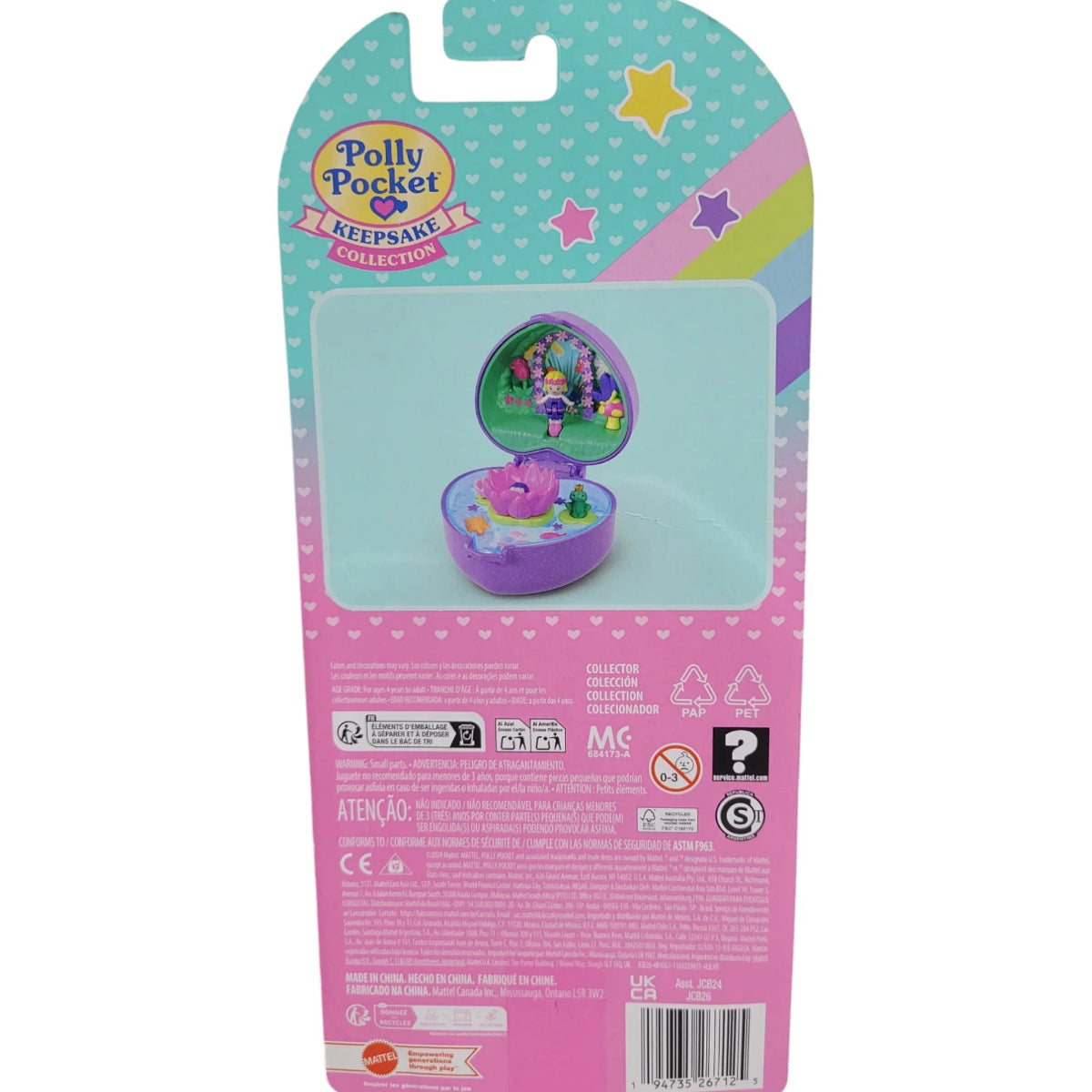Polly Pocket keepsake collection packaging on a white background