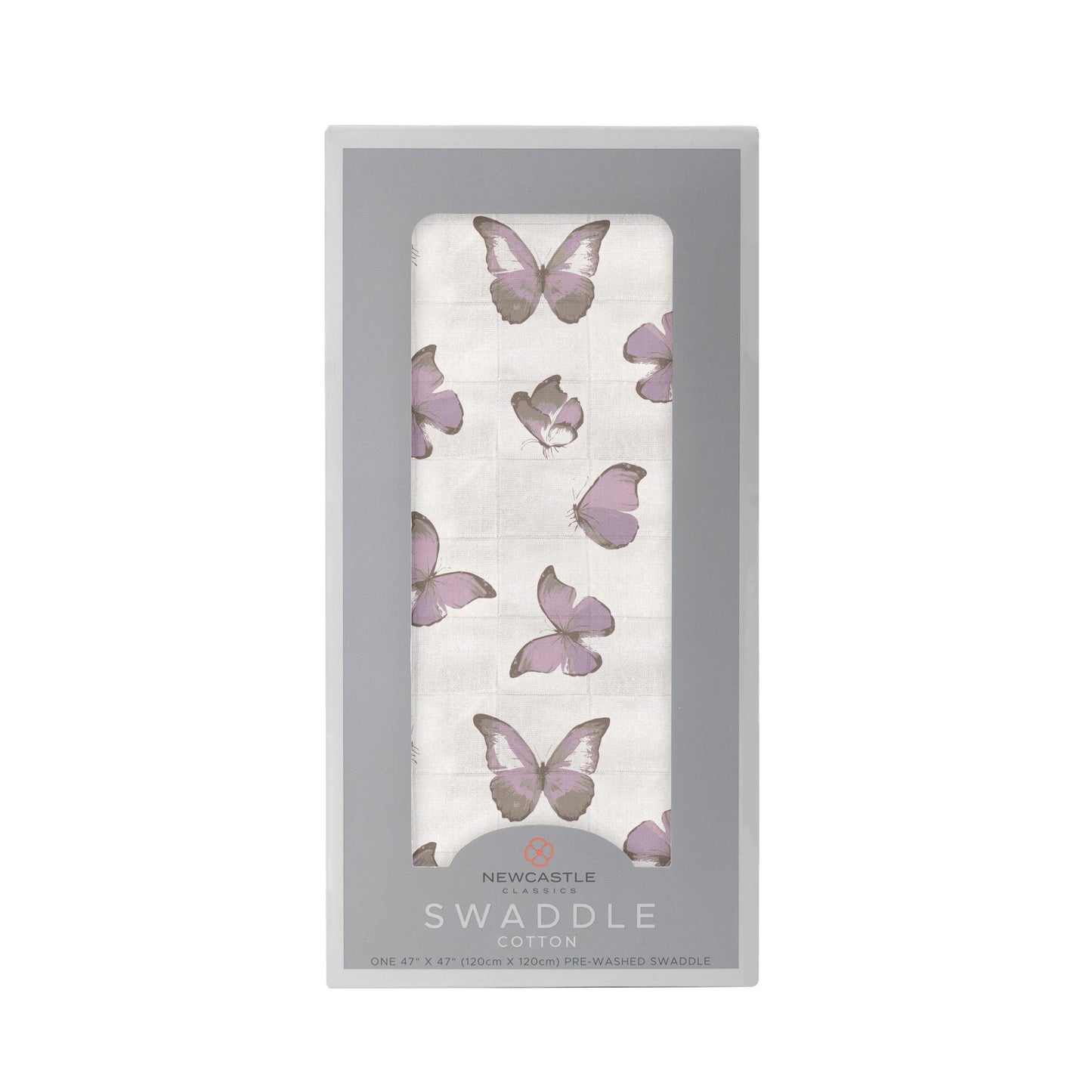 Winsome Butterflies 100% Natural Bamboo Muslin Swaddle Blanket