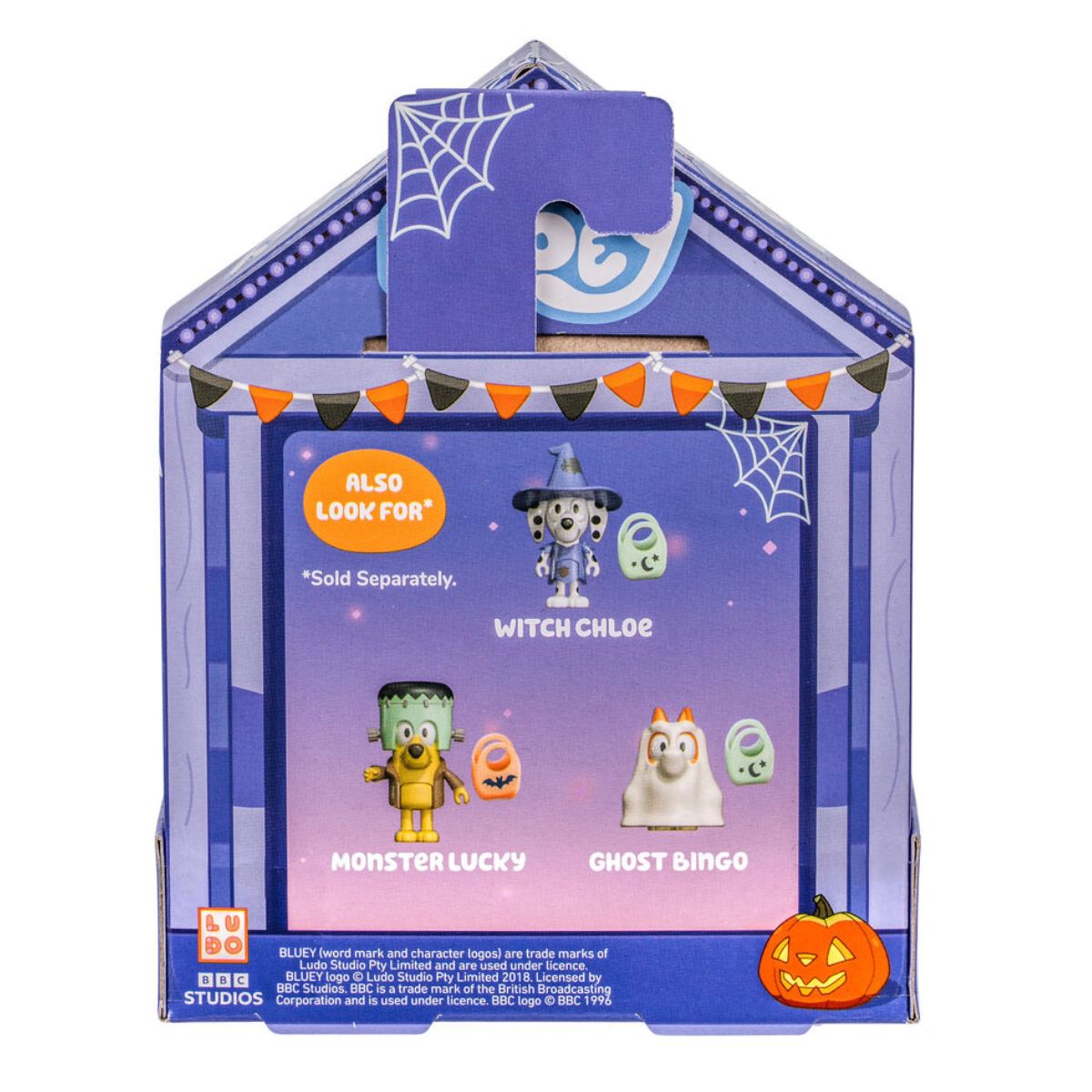 Bluey™ Halloween 2.5" Inch Toy Figure with Candy Bag, Vampire Bluey