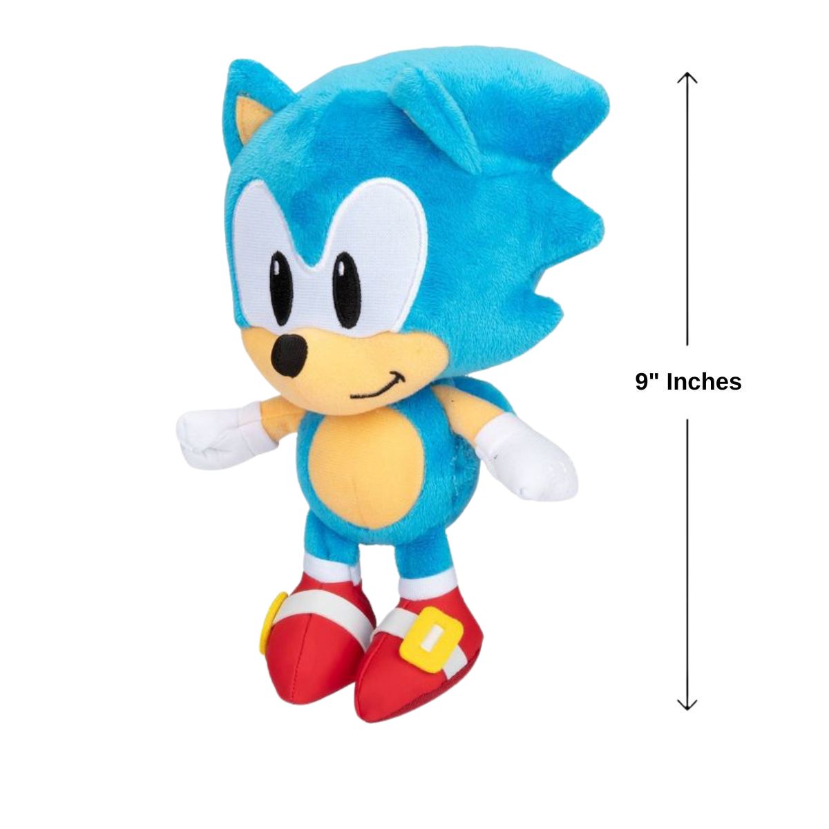 Sonic the Hedgehog 9" Inch Stuffed Animal Plush Toy, Classic Sonic