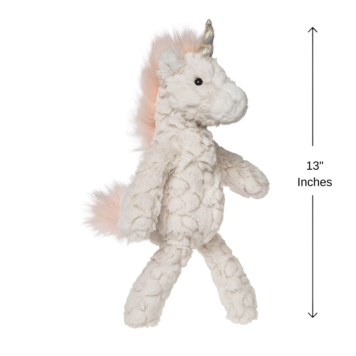 Mary Meyer Putty Collection 13" Inch Stuffed Animal Toy, Cream Unicorn