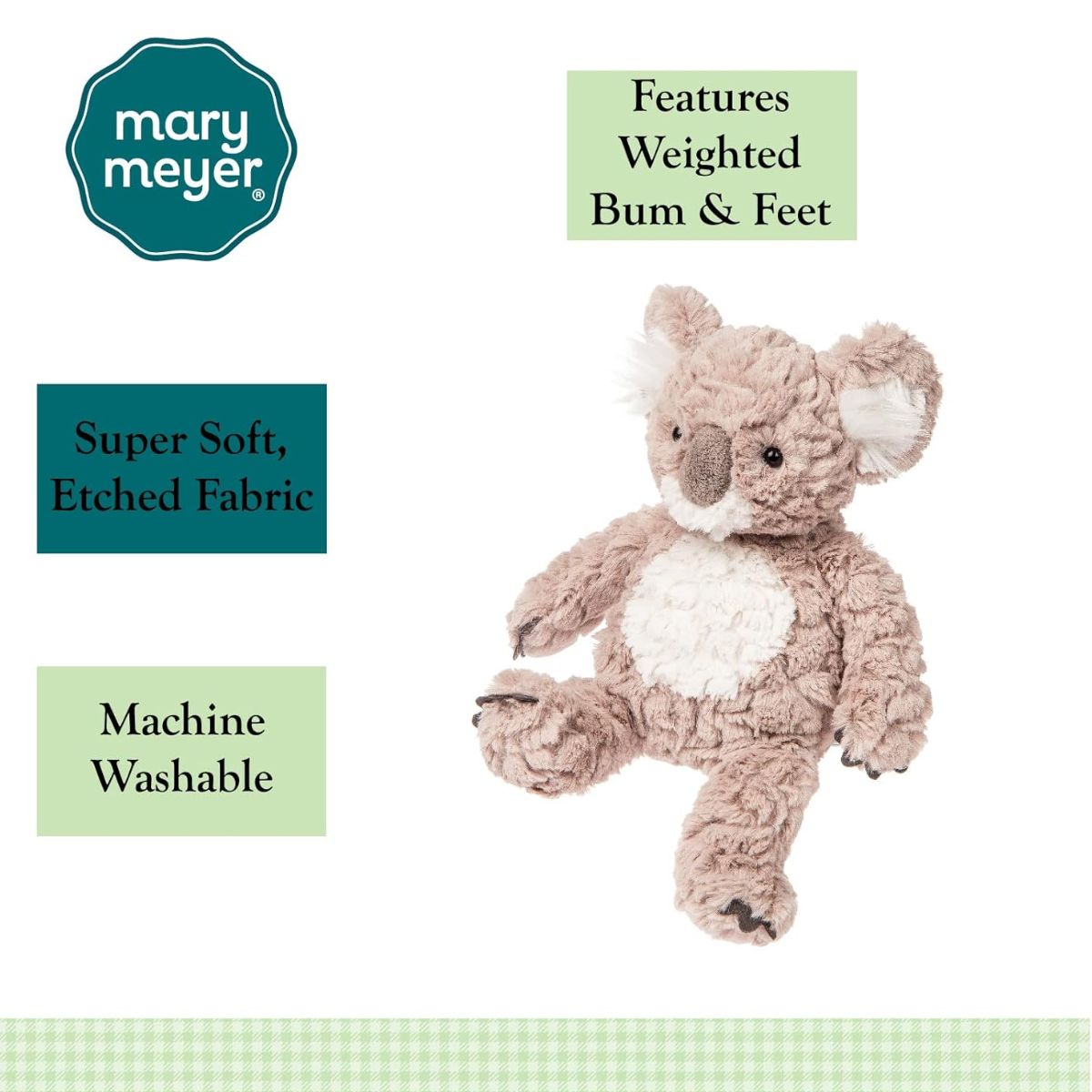 Mary Meyer Putty Collection 11" Inch Stuffed Animal Toy, Tan Koala