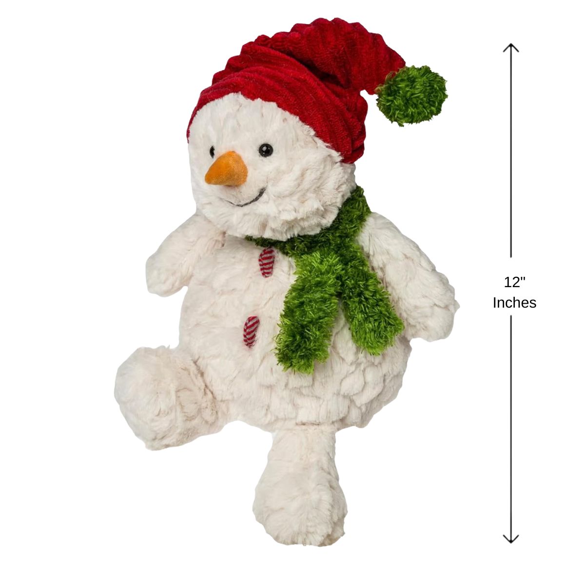 Mary Meyer Putty Collection 12" Inch Stuffed Animal Toy, Let it Snow Snowman