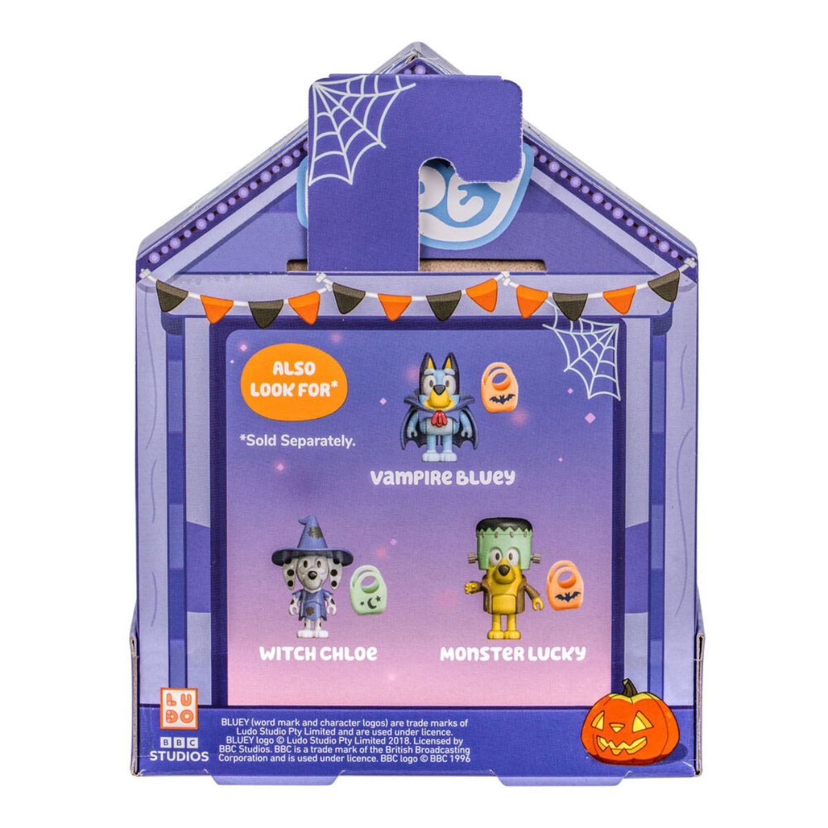Bluey™ Halloween 2.5" Inch Toy Figure with Candy Bag, Ghost Bingo
