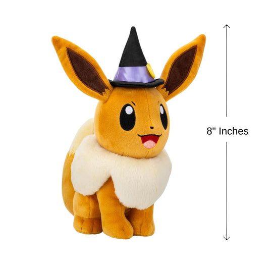 Pokemon™ Halloween 8 Inch Plush, Eevee with Witch Hat