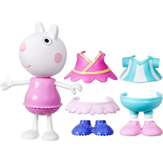Peppa Pig Dress-Up 6” Figure with 6 Fashion Accessories, Suzy Sheep